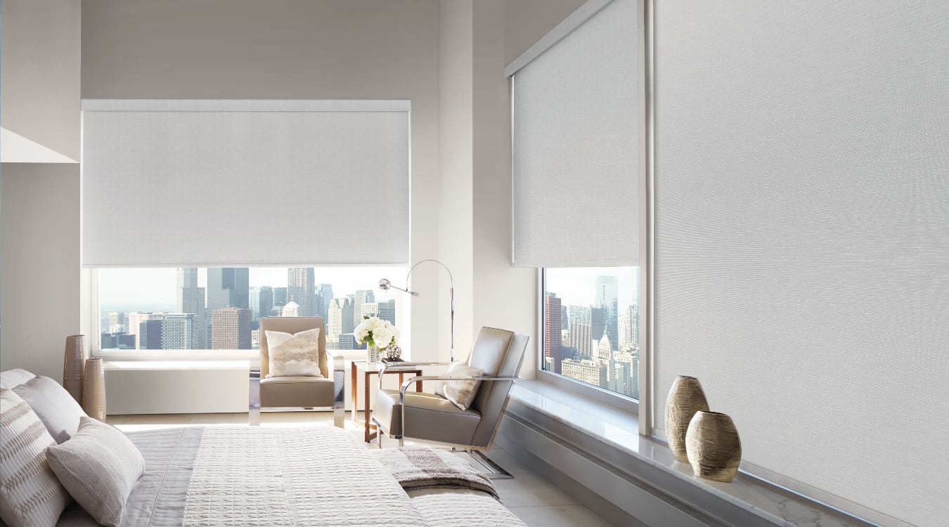 Roller shades window treatments